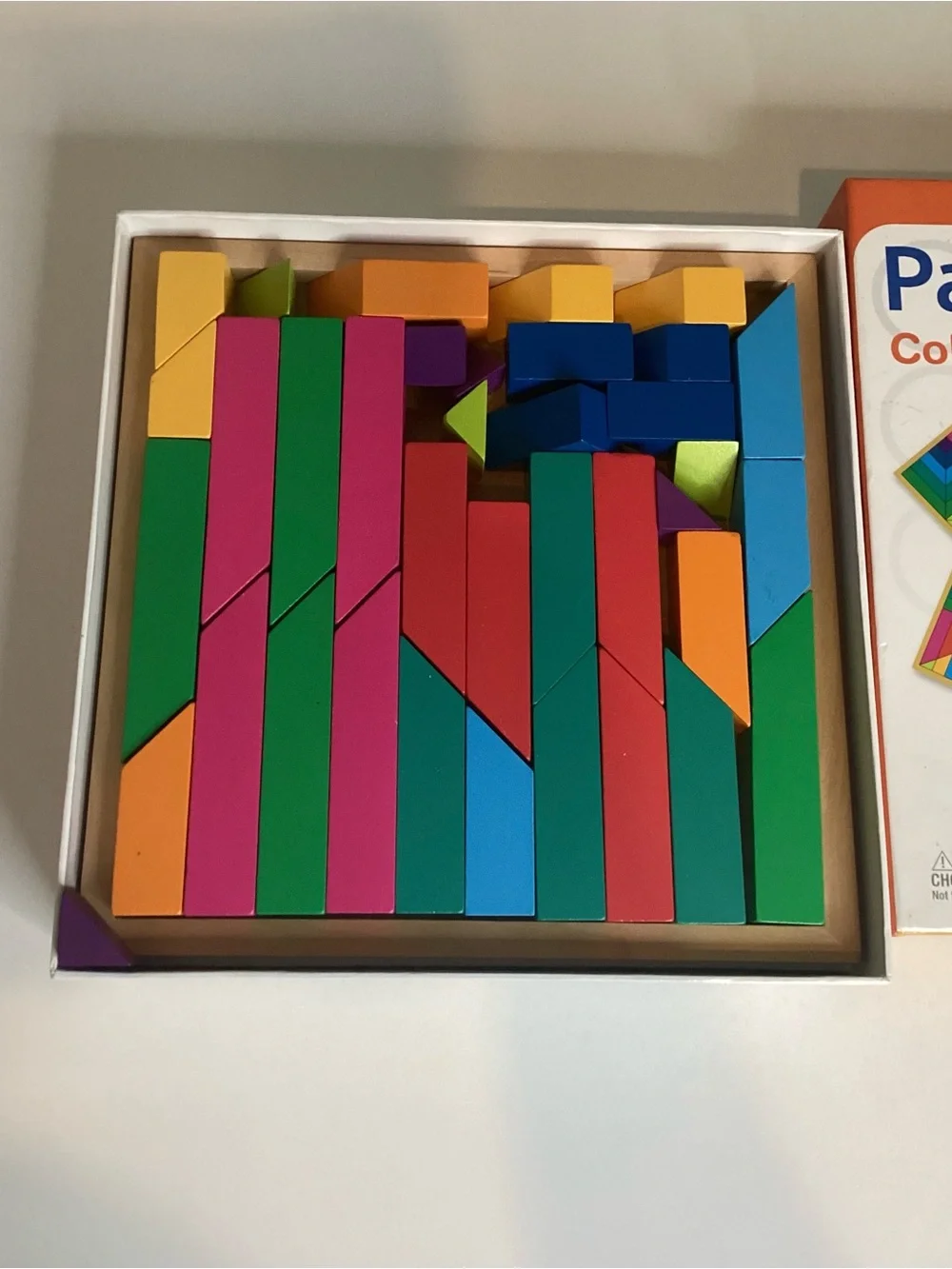 Mindware Pattern Play Color By Design Wood Blocks Colorful Brainy Toy Game